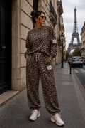Leopard lichtbruin Comfy Set