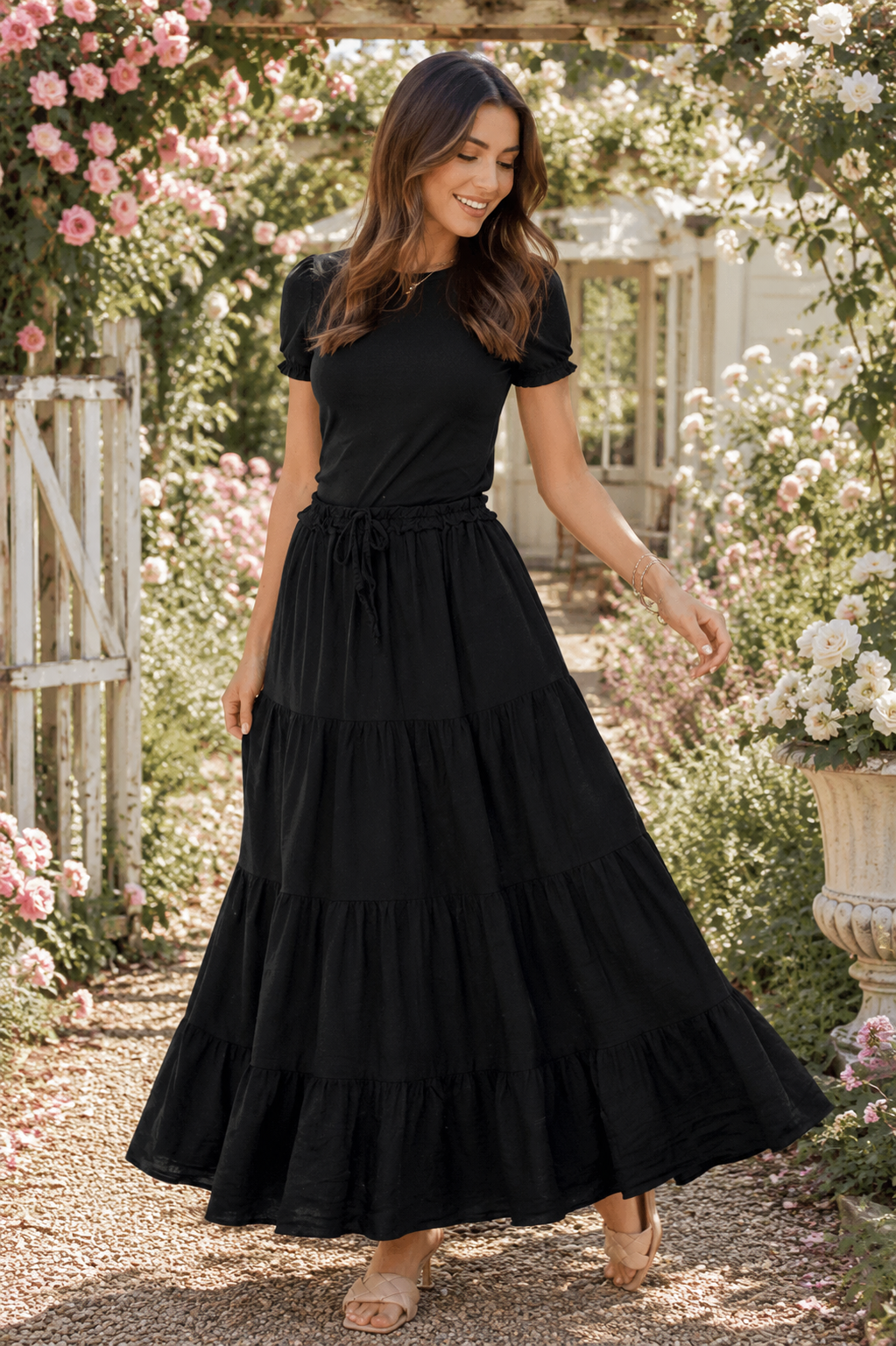 Maxi Rok Isa - Zwart