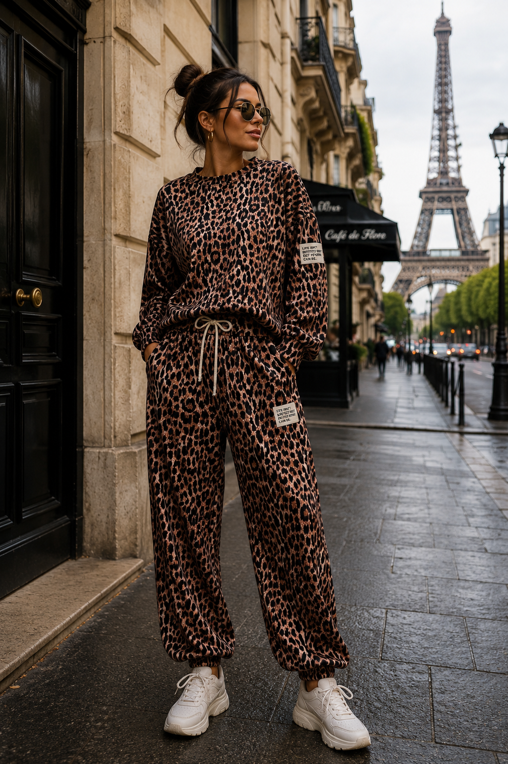 Leopard comfy Lounge Set