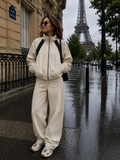 Bomberjacket Beige/zwart