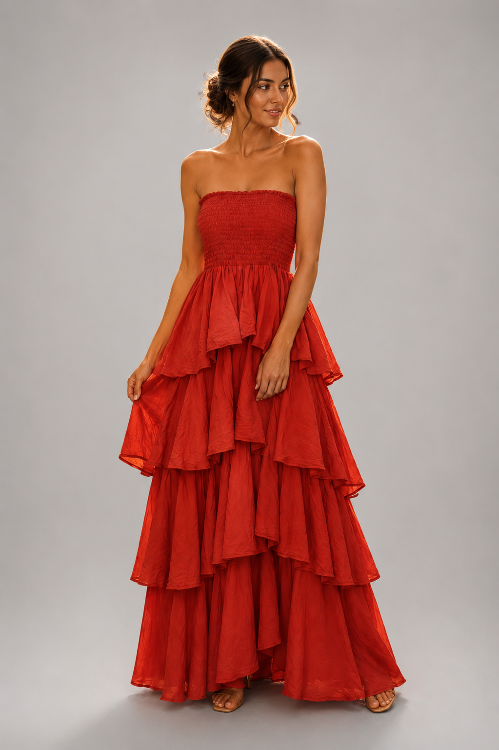 Maxi jurk Rood - One-size