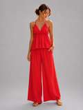 Elegante tweedelige set - Rood
