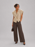 Luxery Beige/Taupe Gilet